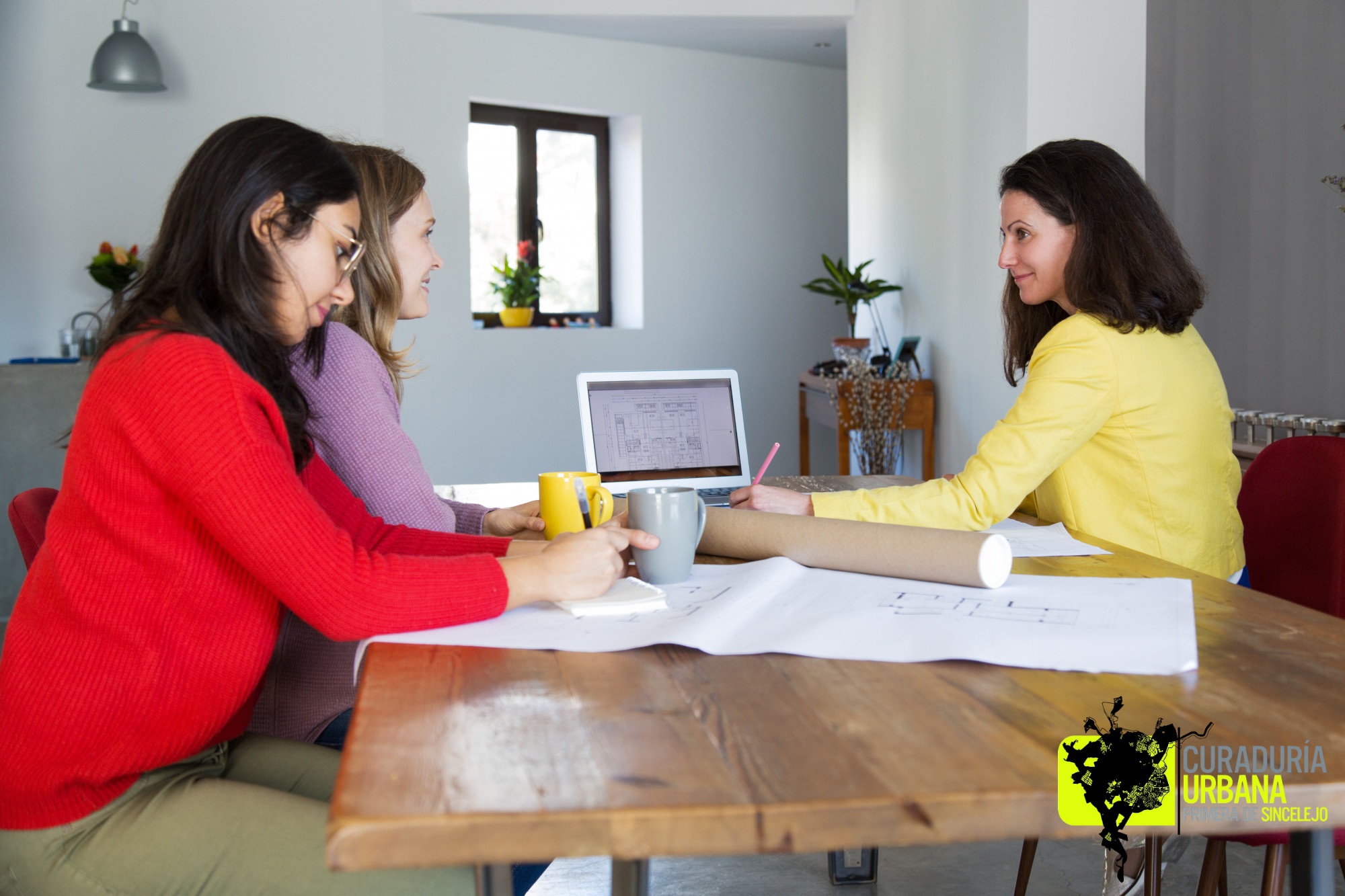 imagen de un grupo de mujeres participando en una reunión de trabajo